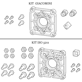 P272 Комплект для установки приводу K272 на клапани Giacomini