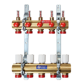 R553F Попередньо зібраний латунний колектор з витратомірами